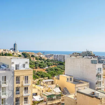 Lejlighed St Julians 2br Penthouse With Balconies And Sofabed By 360 Estates *